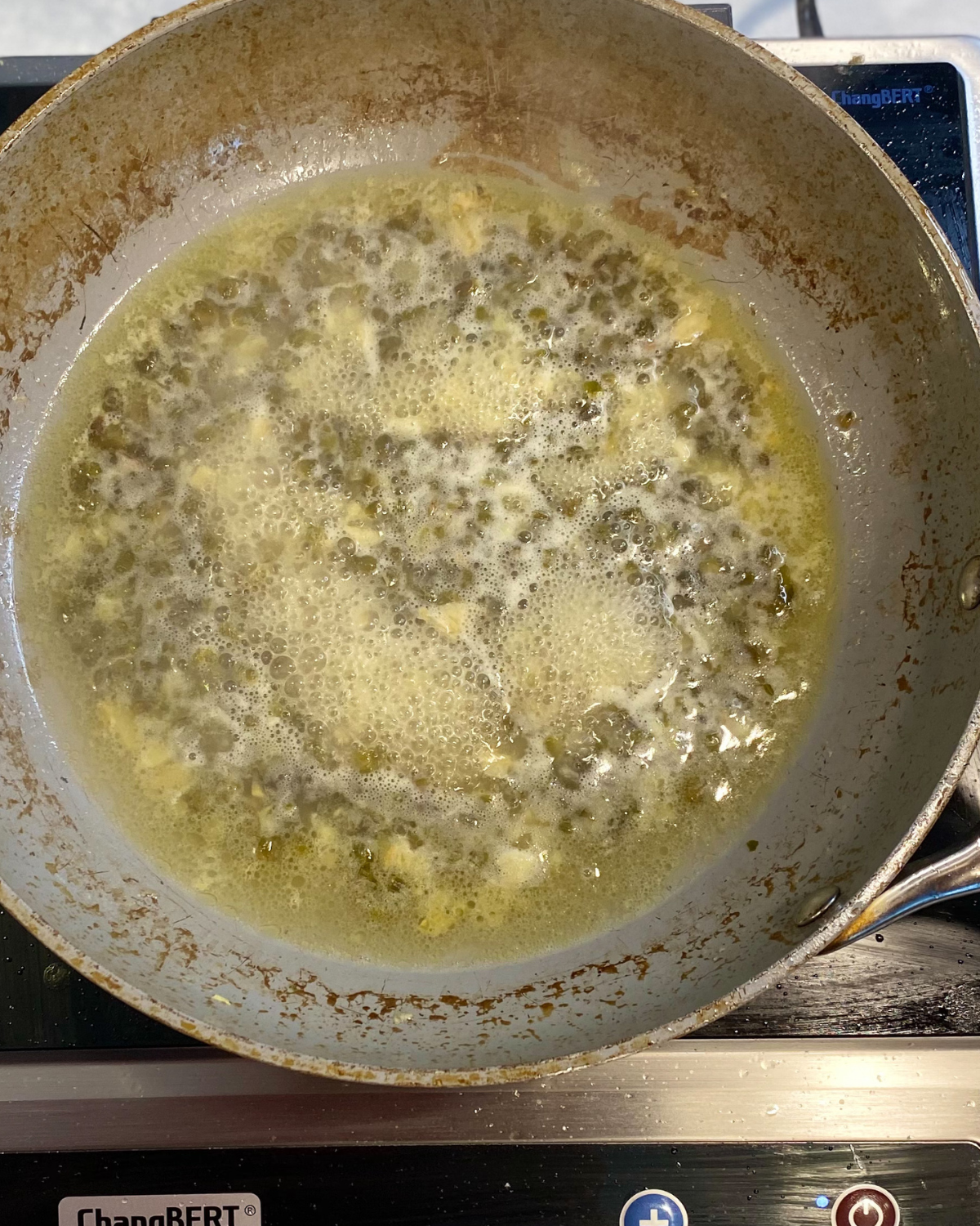 caper sauce cooked down with wine