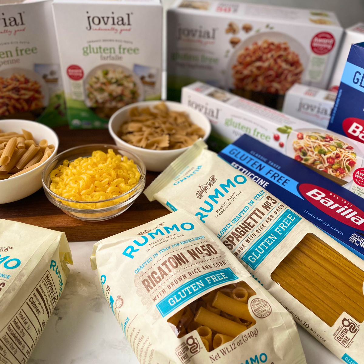 a picture of the best gluten free pasta brands