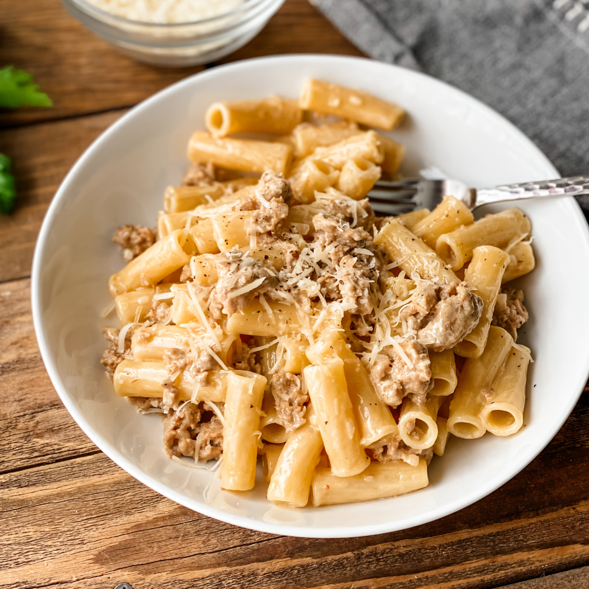 creamy italian sausage pasta